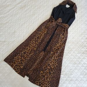 Cache Lepord Print Dress